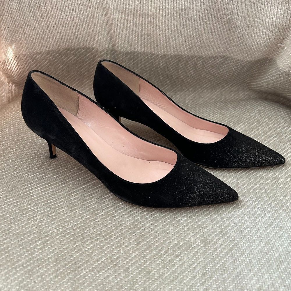 Kate Spade Melanie Glitter Kitten Pumps